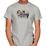 Super BFFs - Miniature Mayhem - Mens T-Shirts RIPT Apparel Small / Ice Grey