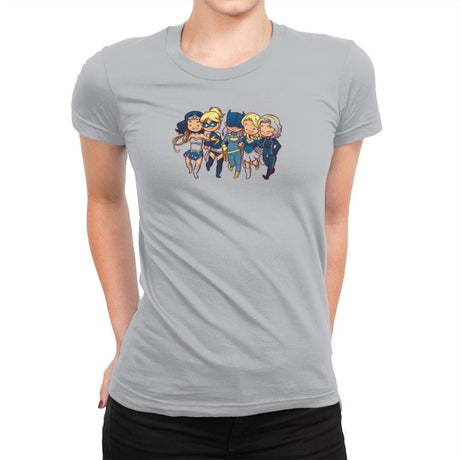 Super BFFs - Miniature Mayhem - Womens Premium T-Shirts RIPT Apparel Small / Silver