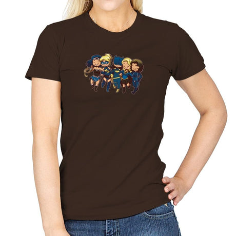 Super BFFs - Miniature Mayhem - Womens T-Shirts RIPT Apparel Small / Dark Chocolate