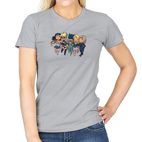 Super BFFs - Miniature Mayhem - Womens T-Shirts RIPT Apparel Small / Sport Grey