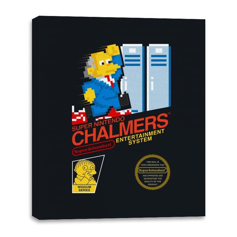 Super Chalmers - Canvas Wraps Canvas Wraps RIPT Apparel 16x20 / Black