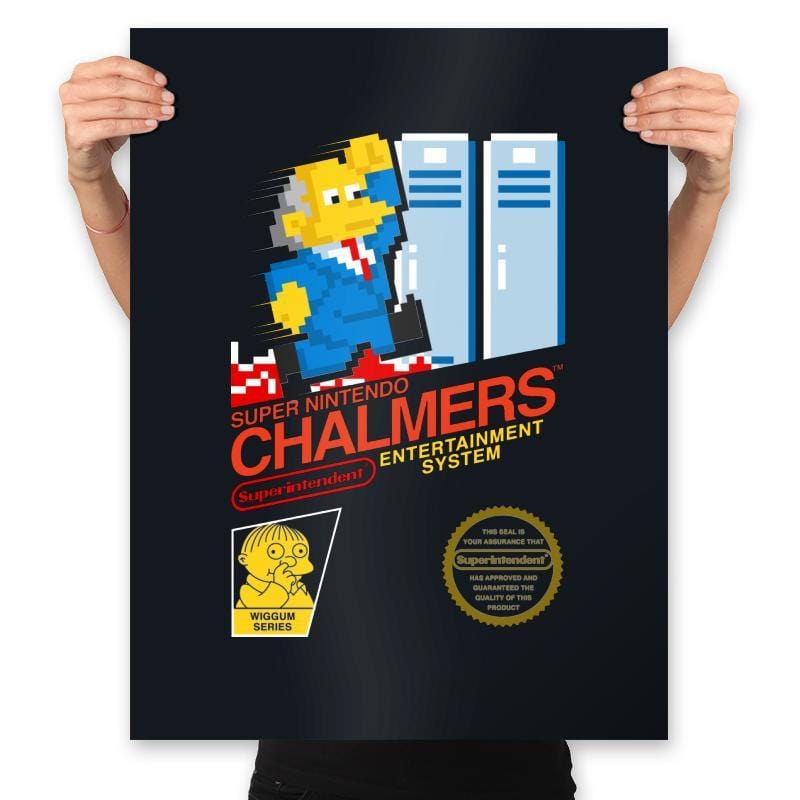 Super Chalmers - Prints Posters RIPT Apparel 18x24 / Black