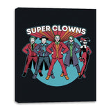 Super Clowns - Canvas Wraps Canvas Wraps RIPT Apparel 16x20 / Black