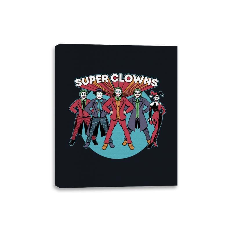 Super Clowns - Canvas Wraps Canvas Wraps RIPT Apparel 8x10 / Black