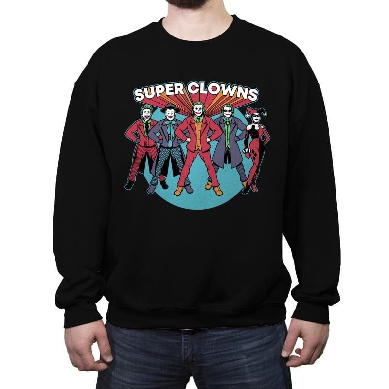 Super Clowns - Crew Neck Sweatshirt Crew Neck Sweatshirt RIPT Apparel