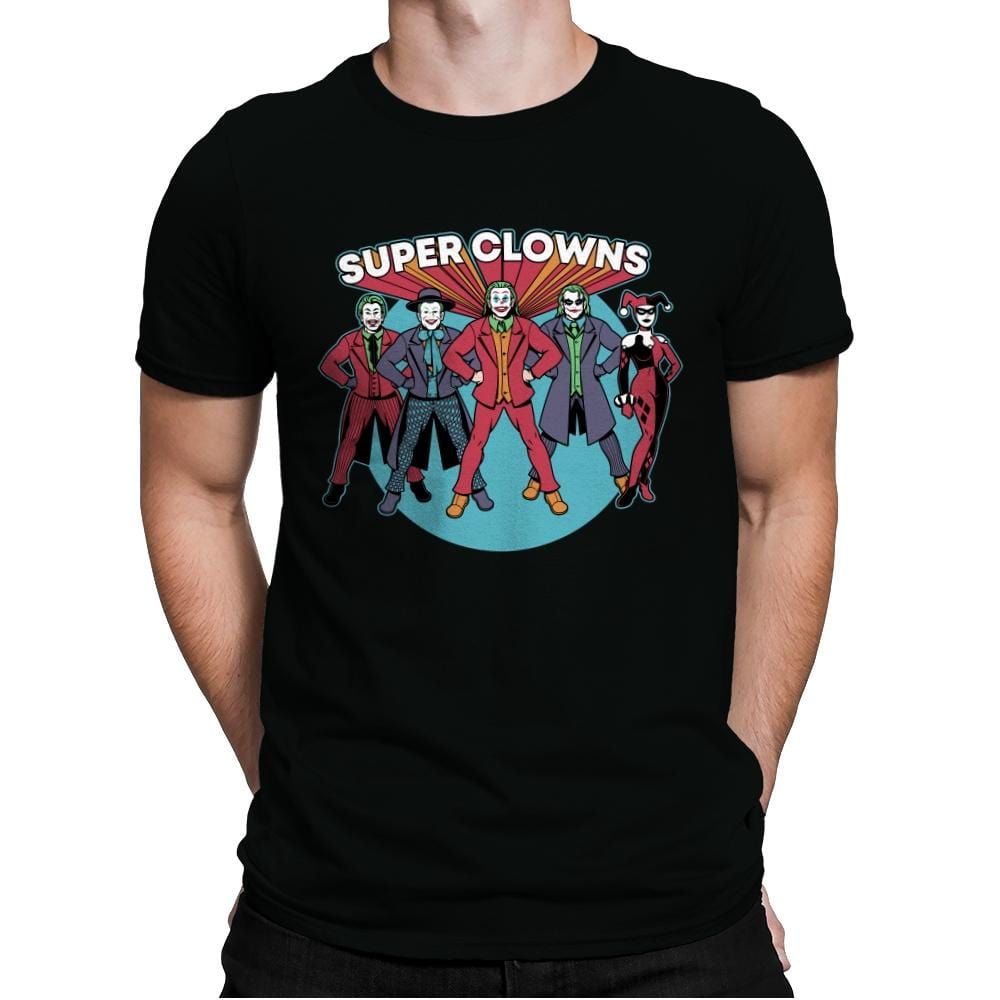 Super Clowns - Mens Premium T-Shirts RIPT Apparel Small / Black