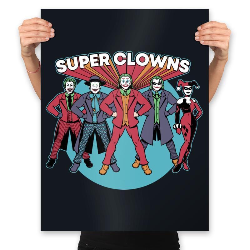 Super Clowns - Prints Posters RIPT Apparel 18x24 / Black