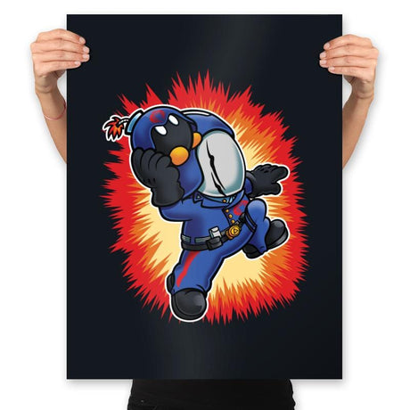 Super Cobra Bomb - Prints Posters RIPT Apparel 18x24 / Black