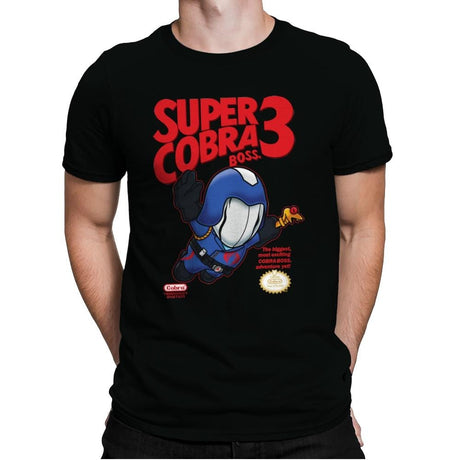 Super Cobra Boss - Mens Premium T-Shirts RIPT Apparel Small / Black