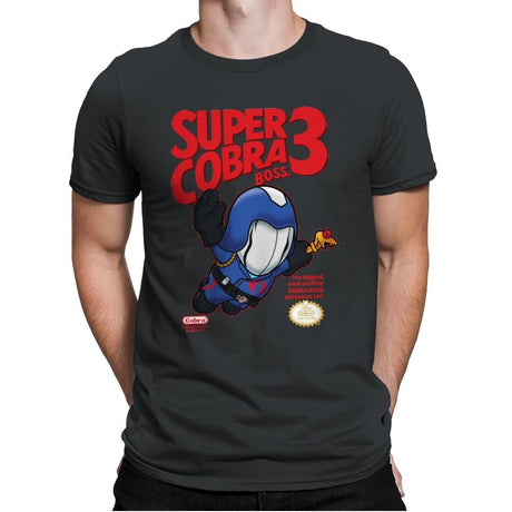 Super Cobra Boss - Mens Premium T-Shirts RIPT Apparel Small / Heavy Metal