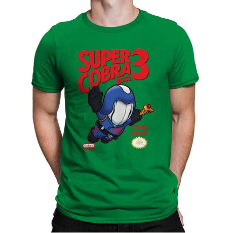 Super Cobra Boss - Mens Premium T-Shirts RIPT Apparel Small / Kelly