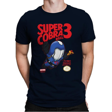 Super Cobra Boss - Mens Premium T-Shirts RIPT Apparel Small / Midnight Navy