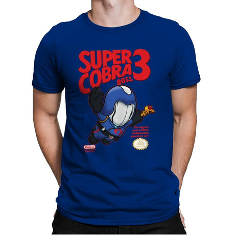 Super Cobra Boss - Mens Premium T-Shirts RIPT Apparel Small / Royal