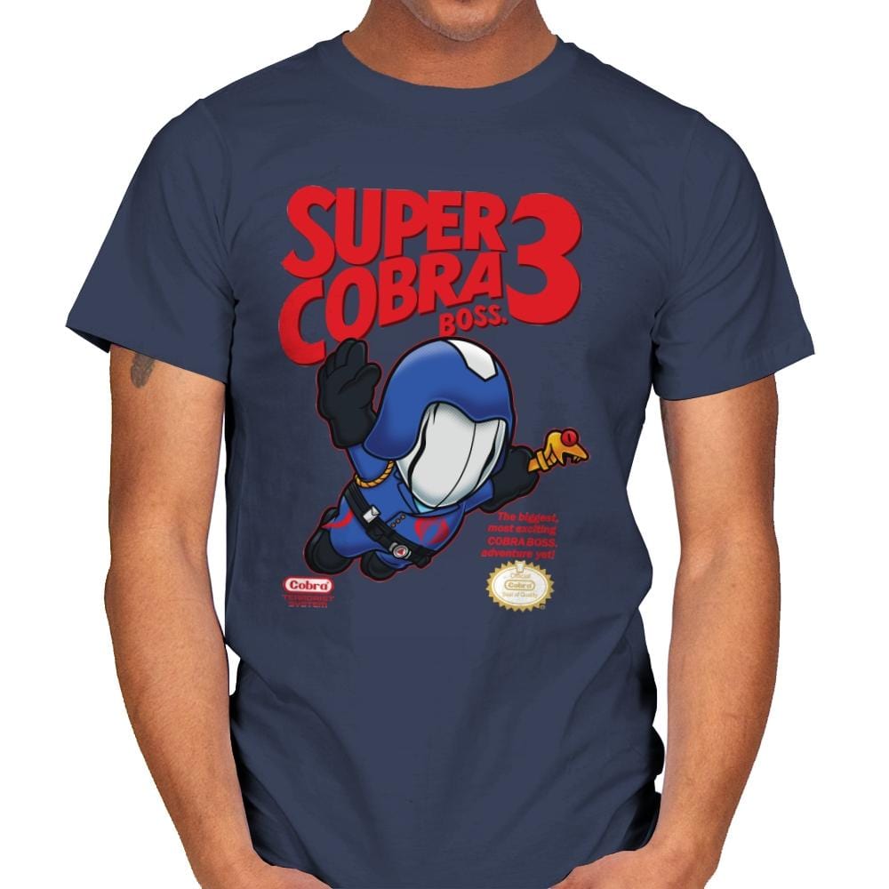 Super Cobra Boss - Mens T-Shirts RIPT Apparel Small / Navy