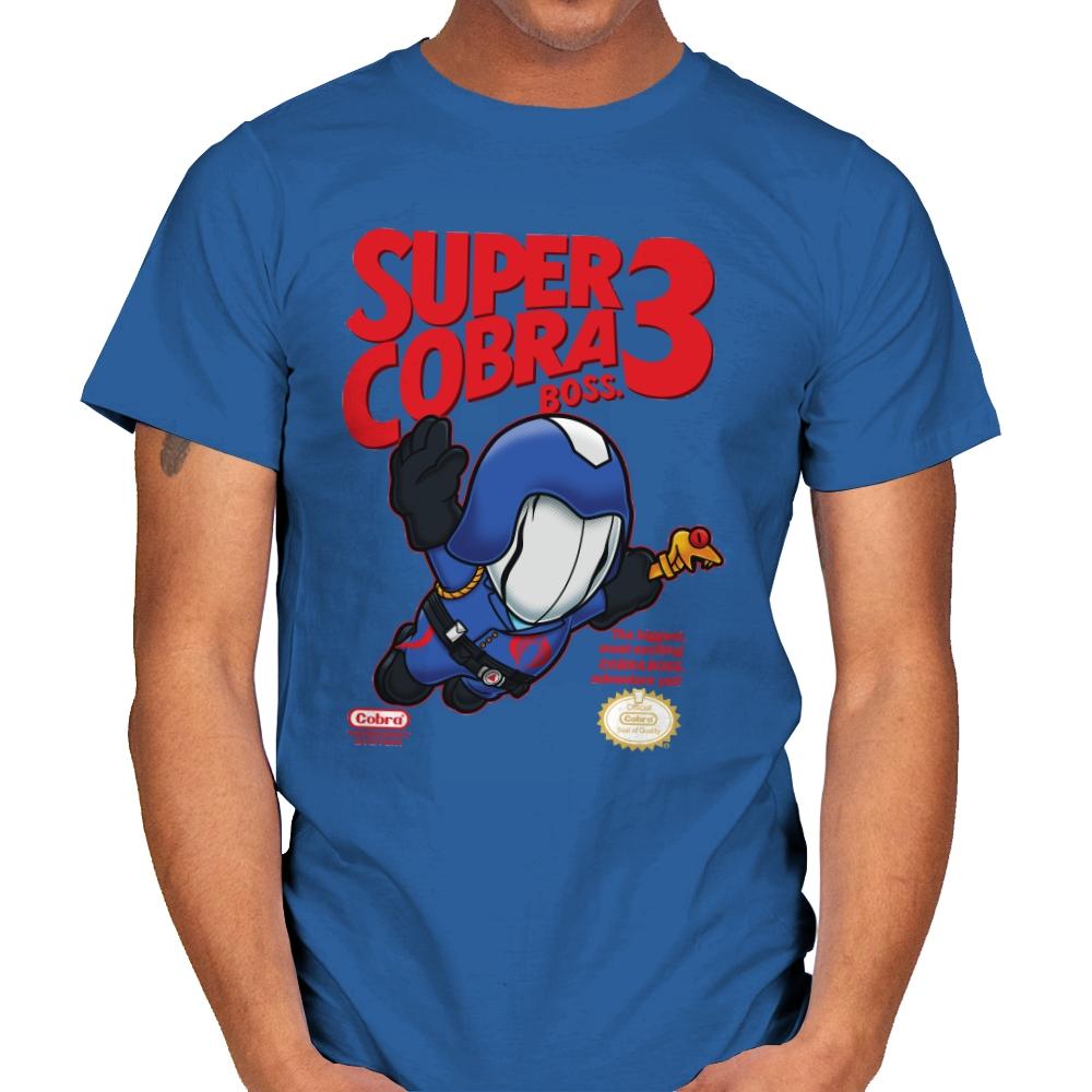 Super Cobra Boss - Mens T-Shirts RIPT Apparel Small / Royal