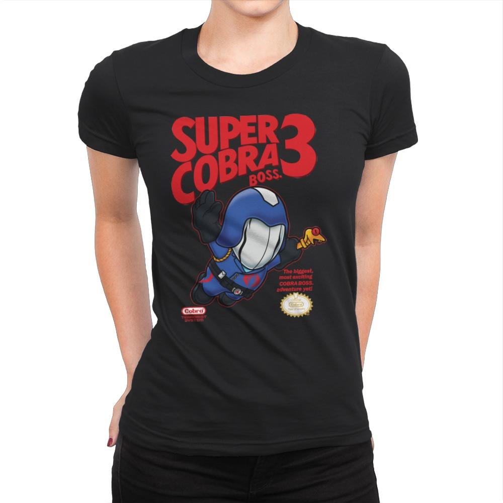 Super Cobra Boss - Womens Premium T-Shirts RIPT Apparel Small / Black