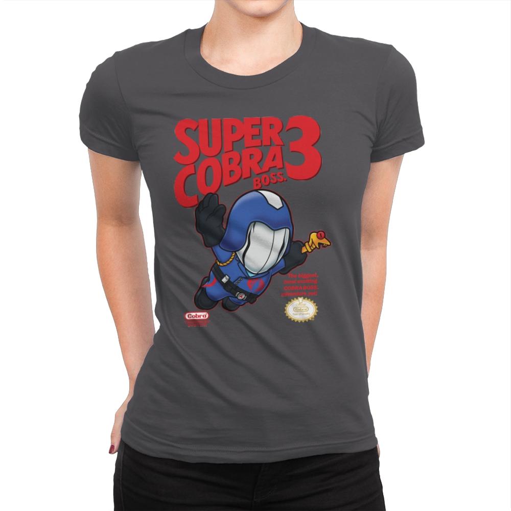 Super Cobra Boss - Womens Premium T-Shirts RIPT Apparel Small / Heavy Metal