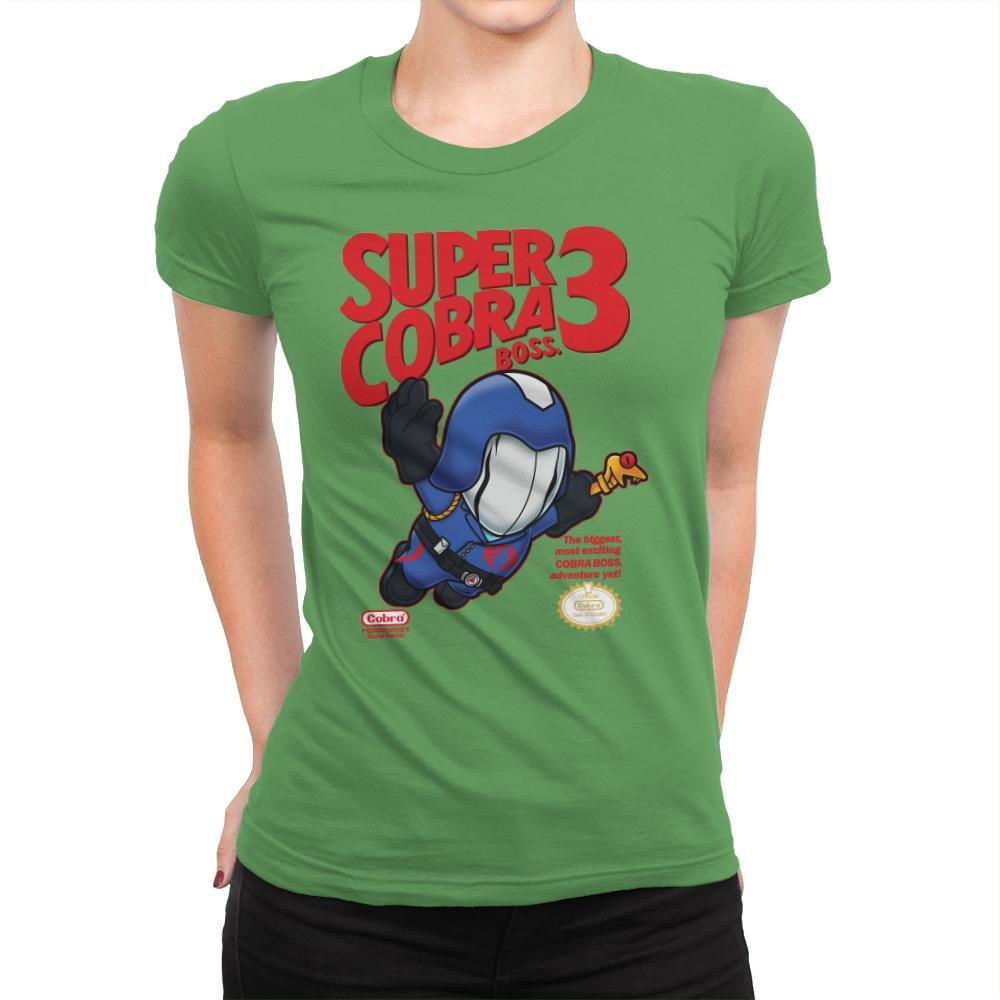 Super Cobra Boss - Womens Premium T-Shirts RIPT Apparel Small / Kelly