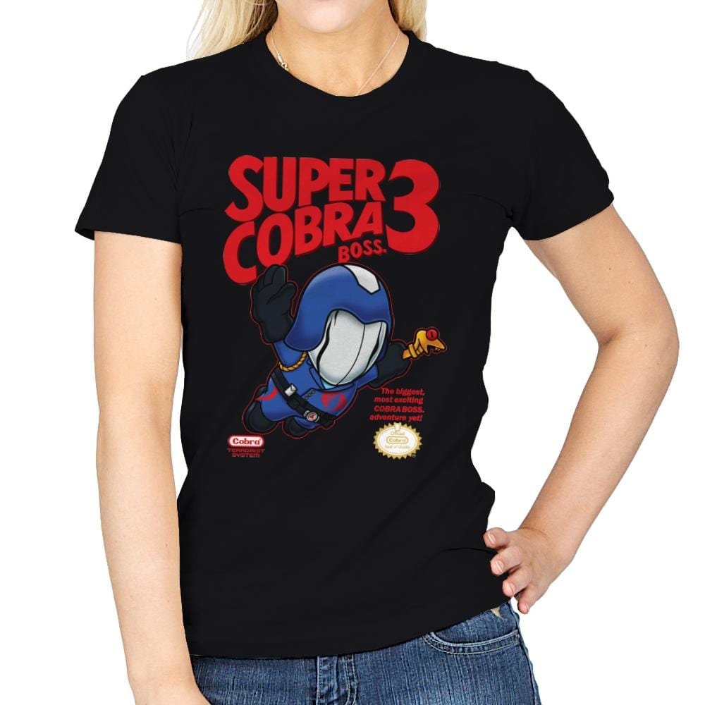 Super Cobra Boss - Womens T-Shirts RIPT Apparel Small / Black