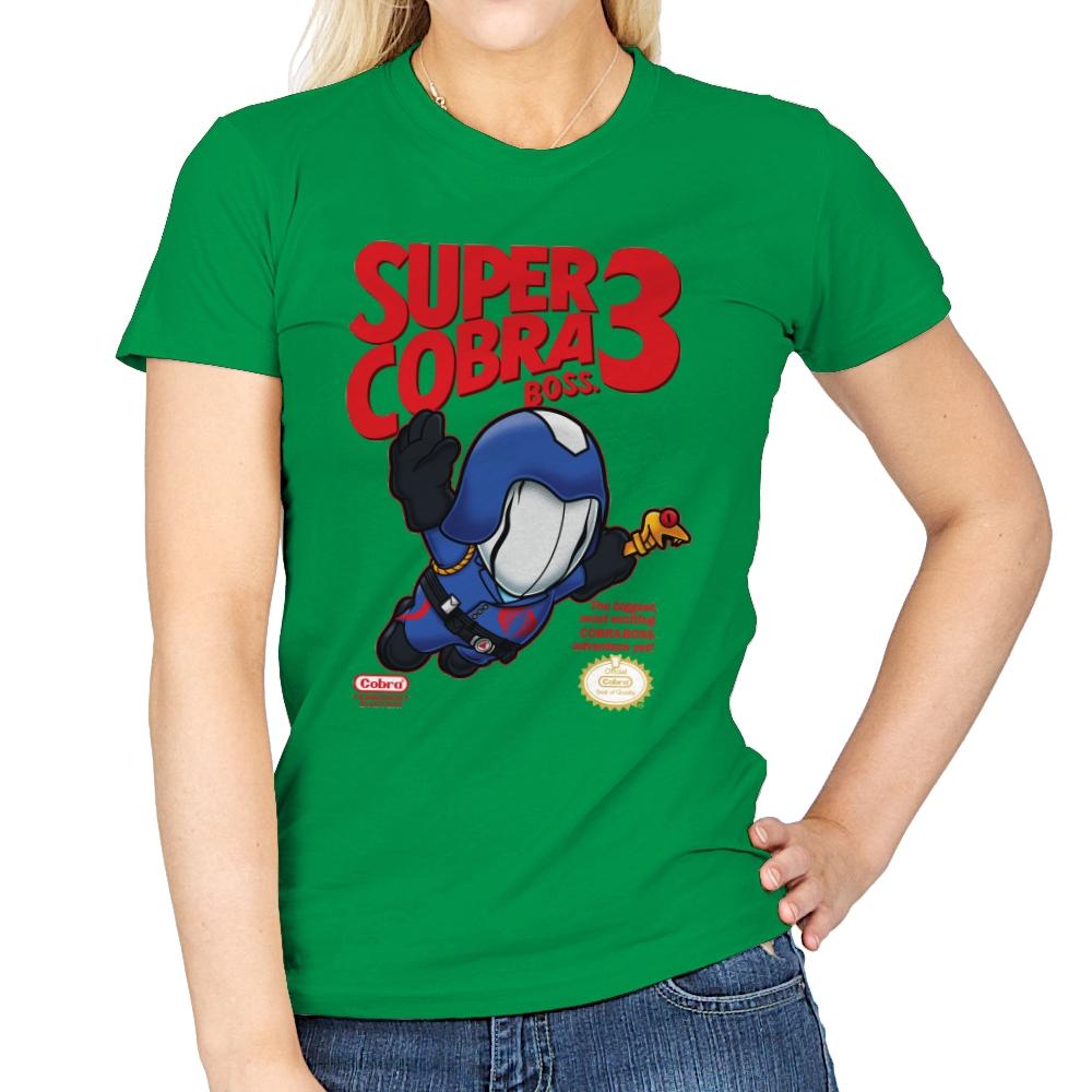 Super Cobra Boss - Womens T-Shirts RIPT Apparel Small / Irish Green