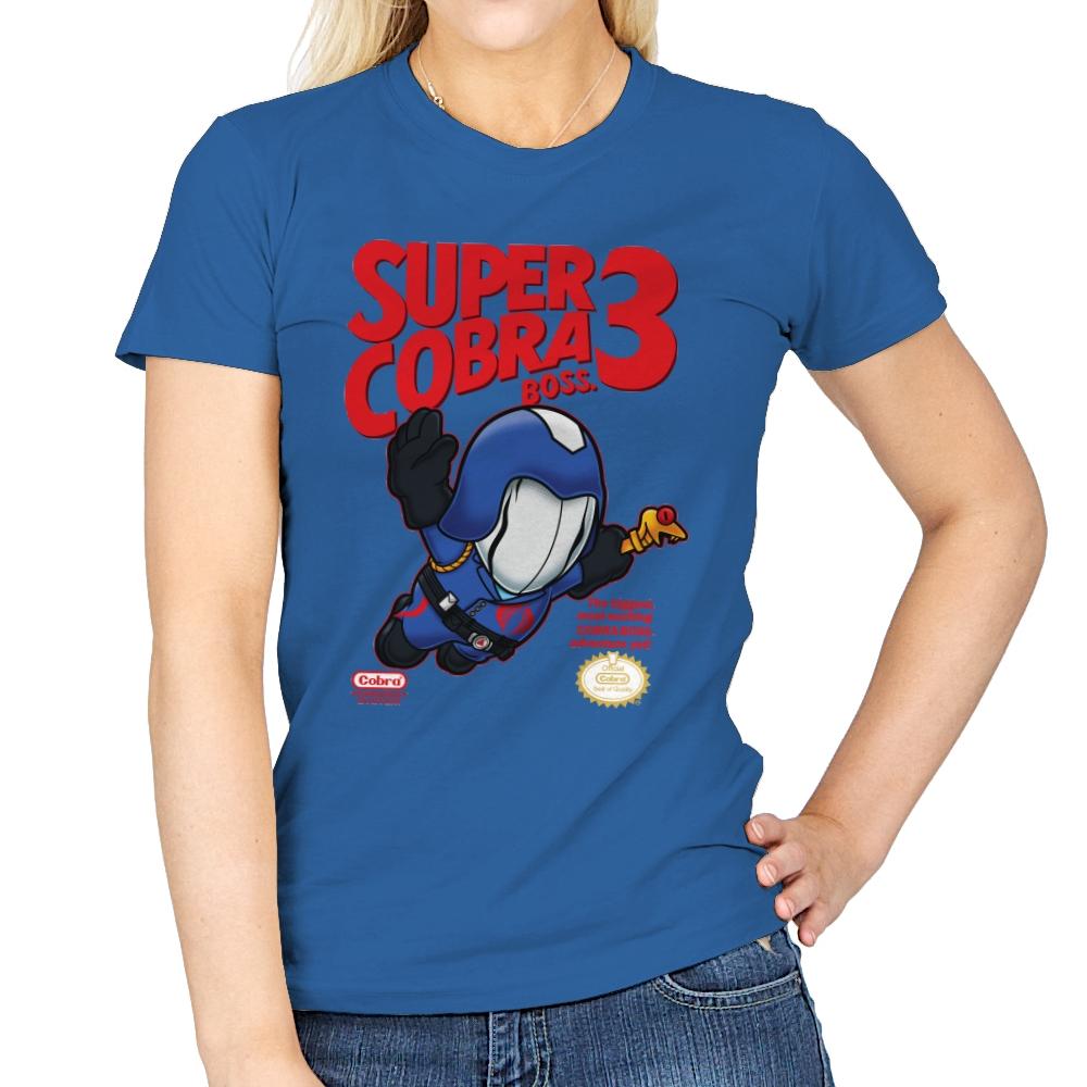 Super Cobra Boss - Womens T-Shirts RIPT Apparel Small / Royal