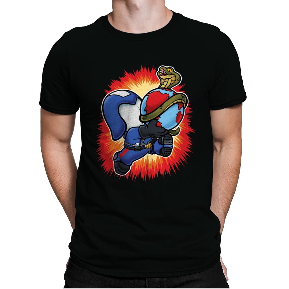 Super Cobra World - Mens Premium T-Shirts RIPT Apparel Small / Black