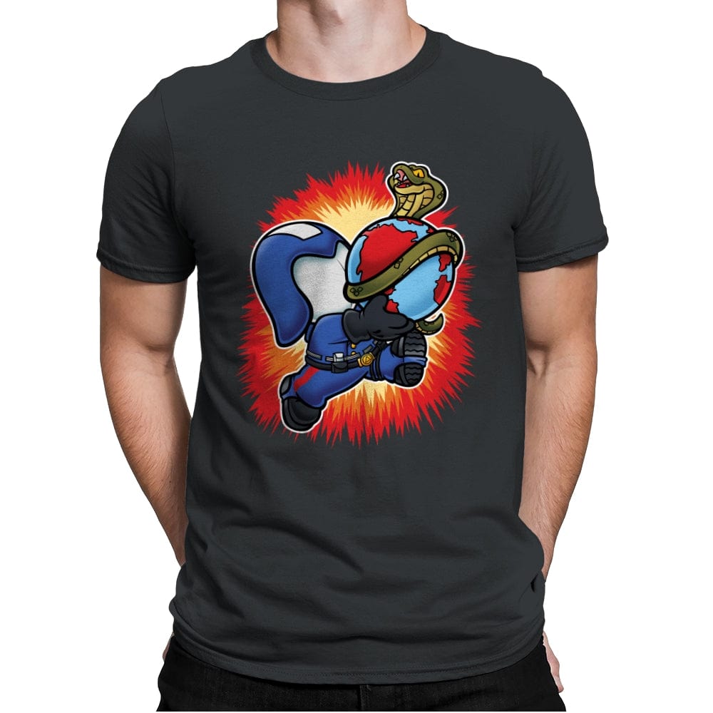 Super Cobra World - Mens Premium T-Shirts RIPT Apparel Small / Heavy Metal