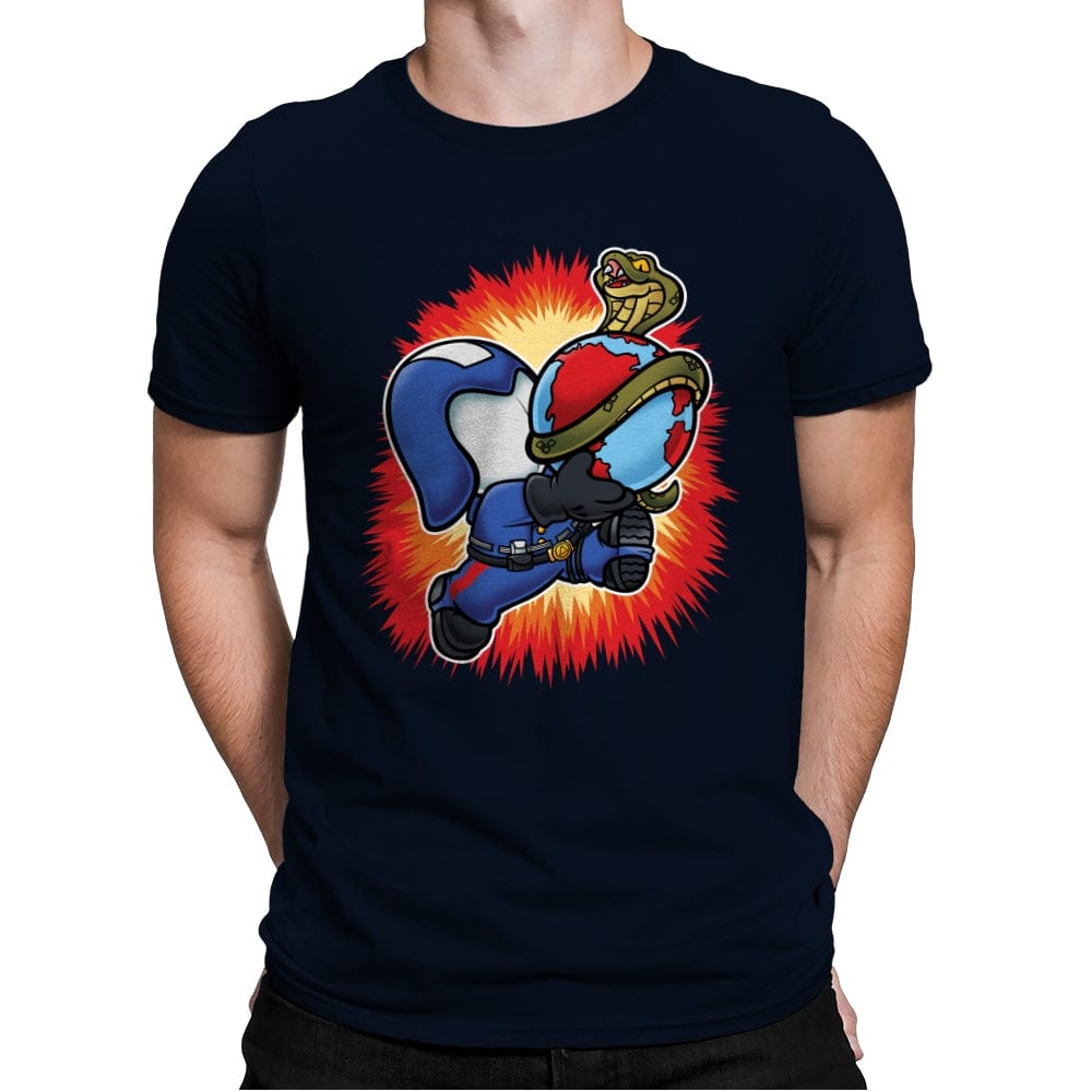 Super Cobra World - Mens Premium T-Shirts RIPT Apparel Small / Midnight Navy