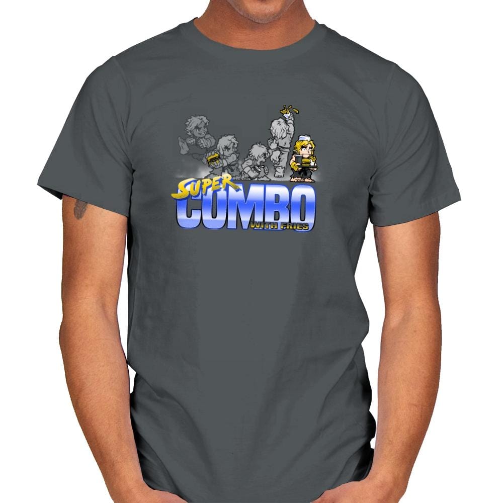 Super Combo With Fries Exclusive - Mens T-Shirts RIPT Apparel Small / Charcoal