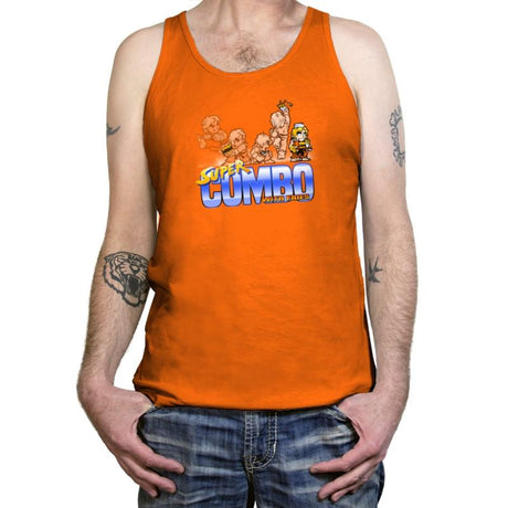 Super Combo With Fries Exclusive - Tanktop Tanktop RIPT Apparel X-Small / Neon Orange