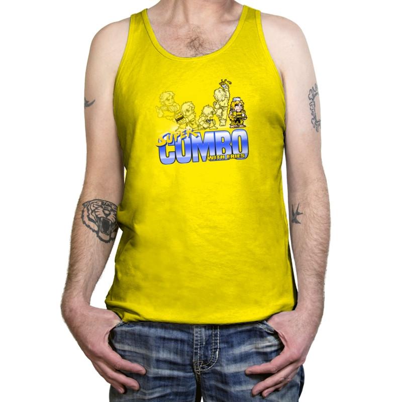 Super Combo With Fries Exclusive - Tanktop Tanktop RIPT Apparel X-Small / Neon Yellow