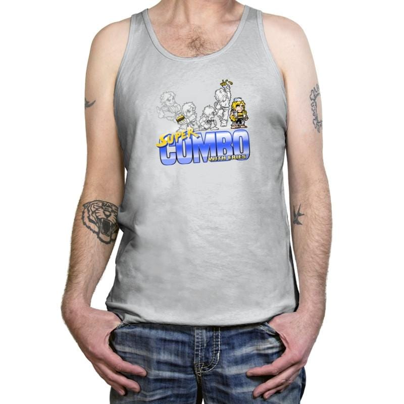 Super Combo With Fries Exclusive - Tanktop Tanktop RIPT Apparel X-Small / Silver