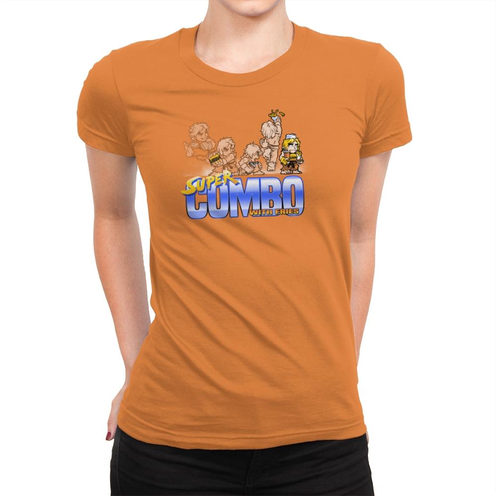 Super Combo With Fries Exclusive - Womens Premium T-Shirts RIPT Apparel Small / Classic Orange