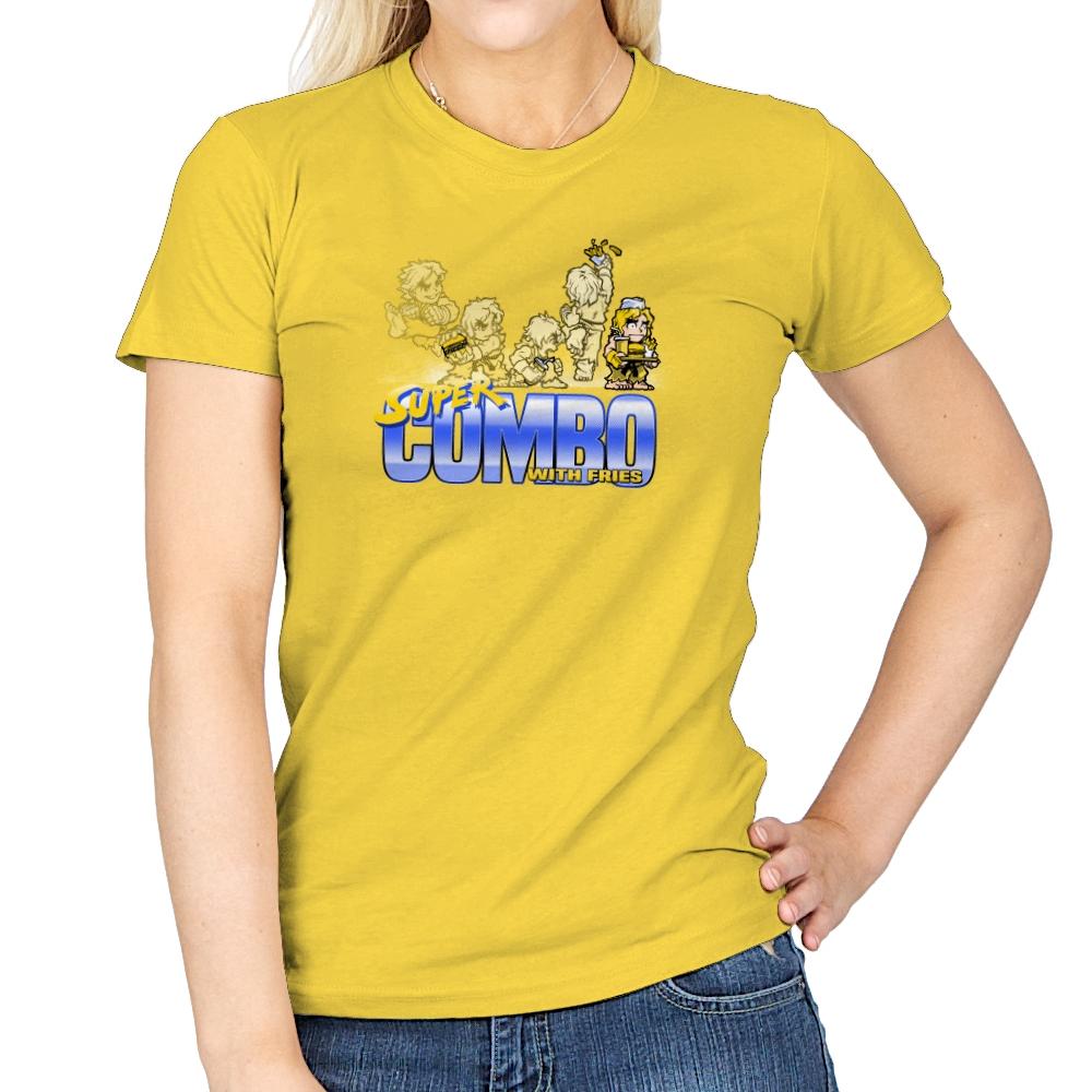 Super Combo With Fries Exclusive - Womens T-Shirts RIPT Apparel Small / Daisy