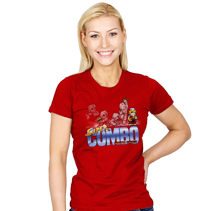 Super Combo With Fries - Womens T-Shirts RIPT Apparel