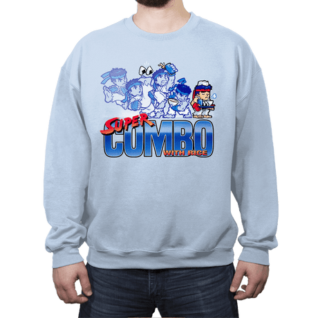 Super Combo with Rice - Crew Neck Sweatshirt Crew Neck Sweatshirt RIPT Apparel