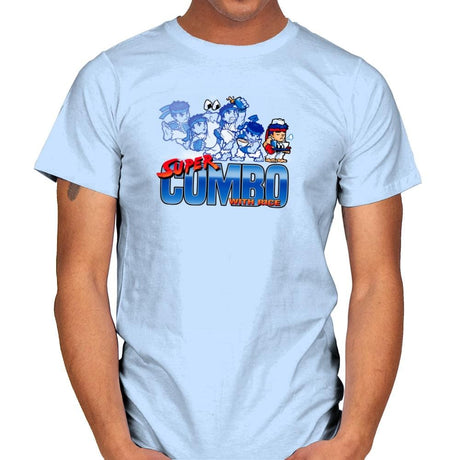 Super Combo with Rice Exclusive - Mens T-Shirts RIPT Apparel Small / Light Blue