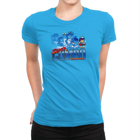 Super Combo with Rice Exclusive - Womens Premium T-Shirts RIPT Apparel Small / Turquoise