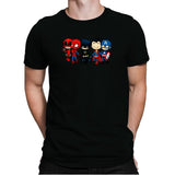 Super Cross Over Bros - Miniature Mayhem - Mens Premium T-Shirts RIPT Apparel Small / Black