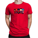 Super Cross Over Bros - Miniature Mayhem - Mens Premium T-Shirts RIPT Apparel Small / Red
