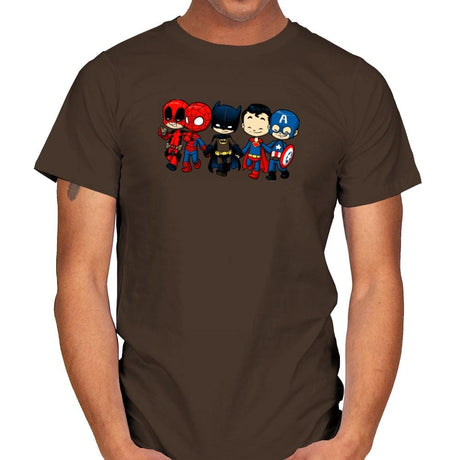 Super Cross Over Bros - Miniature Mayhem - Mens T-Shirts RIPT Apparel Small / Dark Chocolate
