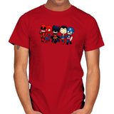 Super Cross Over Bros - Miniature Mayhem - Mens T-Shirts RIPT Apparel Small / Red