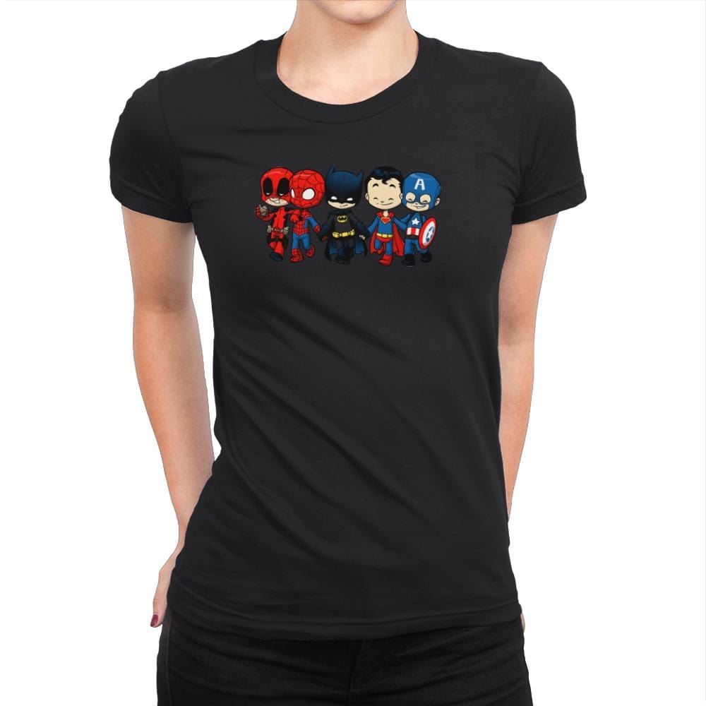 Super Cross Over Bros - Miniature Mayhem - Womens Premium T-Shirts RIPT Apparel Small / Black
