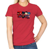 Super Cross Over Bros - Miniature Mayhem - Womens T-Shirts RIPT Apparel Small / Red