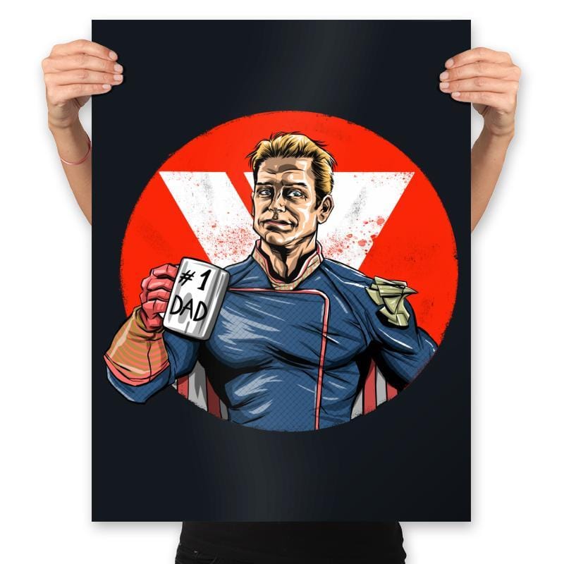 Super Dad - Prints Posters RIPT Apparel 18x24 / Black