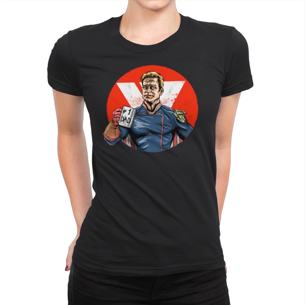 Super Dad - Womens Premium T-Shirts RIPT Apparel Small / Black