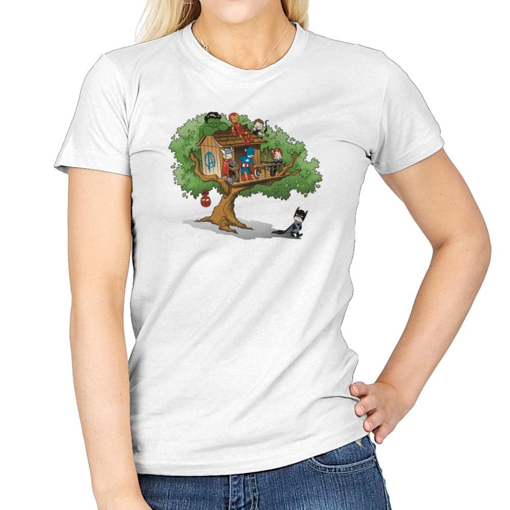 Super-Exclusive Club - Miniature Mayhem - Womens T-Shirts RIPT Apparel Small / White