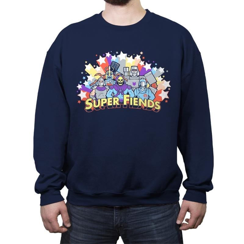 Super Fiends - Best Seller - Crew Neck Sweatshirt Crew Neck Sweatshirt RIPT Apparel Small / Navy