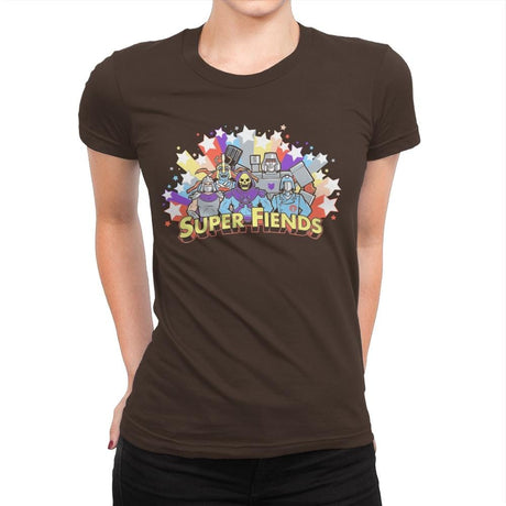 Super Fiends - Best Seller - Womens Premium T-Shirts RIPT Apparel Small / Dark Chocolate
