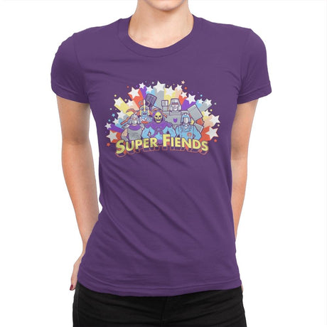 Super Fiends - Best Seller - Womens Premium T-Shirts RIPT Apparel Small / Purple Rush